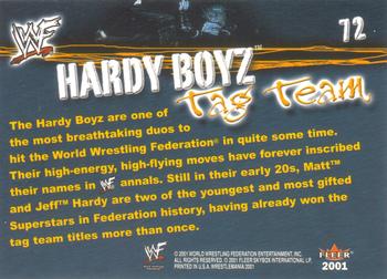 2001 Fleer WWF Wrestlemania #72 The Hardy Boyz  Back