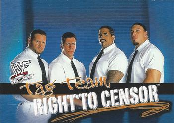 2001 Fleer WWF Wrestlemania #75 Right to Censor  Front