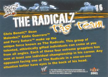 2001 Fleer WWF Wrestlemania #76 The Radicalz  Back