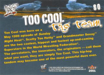 2001 Fleer WWF Wrestlemania #80 Too Cool Back