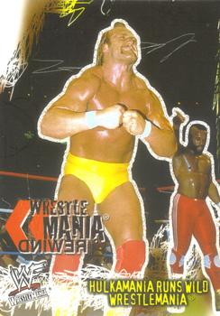 2001 Fleer WWF Wrestlemania #82 Hulkamania Runs Wild  Front