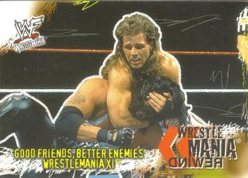 2001 Fleer WWF Wrestlemania #91 Good Friends Better Enemies  Front