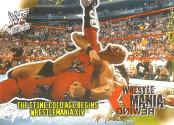 2001 Fleer WWF Wrestlemania #97 The Stone Cold Age Begins  Front