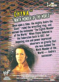 2001 Fleer WWF Raw Is War - Famous Nicknames #1FN Chyna 