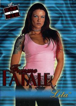 2001 Fleer WWF Raw Is War - Femme Fatale #4FF Lita  Front
