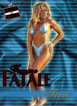 2001 Fleer WWF Raw Is War - Femme Fatale #13FF Terri Runnels  Front