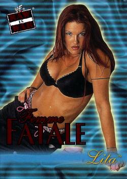 2001 Fleer WWF Raw Is War - Femme Fatale #14FF Lita  Front