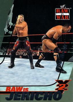 2001 Fleer WWF Raw Is War - Raw Is Jericho #1RJ Jericho / The Rock Front