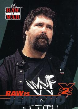 2001 Fleer WWF Raw Is War - Raw Is Jericho #14RJ Mick Foley Front