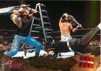2001 Fleer WWF Raw Is War - Tables, Ladders, & Chairs #1TLC Hardy Boyz vs. Dudley Boyz vs Edge & Christian Front