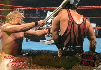 2001 Fleer WWF Raw Is War - Tables, Ladders, & Chairs #11TLC Chris Jericho  Front