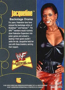 2001 Fleer WWF The Ultimate Diva Collection - Gold #46 Jacqueline  Back