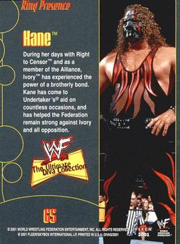 2001 Fleer WWF The Ultimate Diva Collection - Gold #65 Kane Back