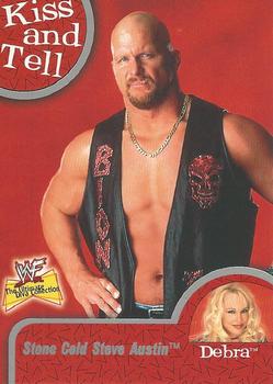 2001 Fleer WWF The Ultimate Diva Collection - Kiss And Tell #4 KT Stone Cold Steve Austin (w/Debra) Front