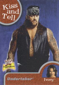 2001 Fleer WWF The Ultimate Diva Collection - Kiss And Tell #8 KT Undertaker (w/Ivory) Front
