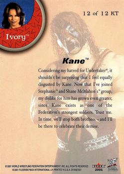 2001 Fleer WWF The Ultimate Diva Collection - Kiss And Tell #12 KT Kane (w/Ivory) Back