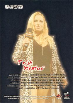 2001 Fleer WWF The Ultimate Diva Collection - The Bad and The Beautiful #15 BB Trish Stratus  Back