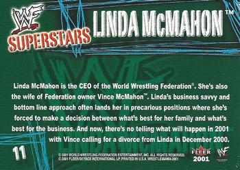 2001 Fleer WWF Wrestlemania - Championship Gold #11 Linda McMahon  Back