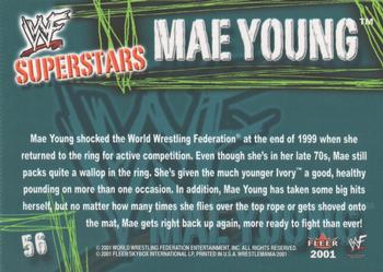 2001 Fleer WWF Wrestlemania - Championship Gold #56 Mae Young  Back