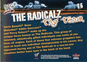 2001 Fleer WWF Wrestlemania - Championship Gold #76 The Radicalz  Back