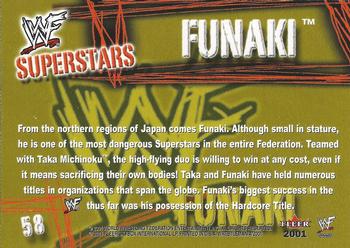 2001 Fleer WWF Wrestlemania - Championship Gold #58 Funaki  Back