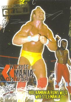 2001 Fleer WWF Wrestlemania - Championship Gold #82 Hulkamania Runs Wild  Front