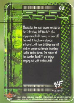 2002 Fleer WWF All Access #62 Jeff Hardy Back