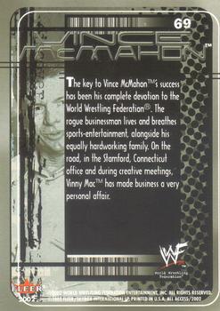 2002 Fleer WWF All Access #69 Vince McMahon Back