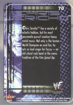 2002 Fleer WWF All Access #70 Chris Jericho Back
