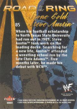 2002 Fleer WWF All Access #85 Stone Cold Steve Austin Back