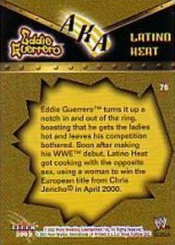 2002 Fleer WWE Royal Rumble #76 Eddie Guerrero Back