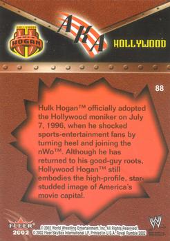 2002 Fleer WWE Royal Rumble #88 Hollywood Hulk Hogan Back