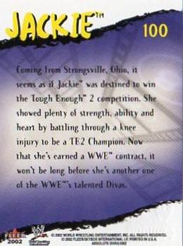 2002 Fleer WWE Absolute Divas #100 Jackie Back