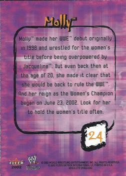 2002 Fleer WWE Absolute Divas #24 Molly  Back