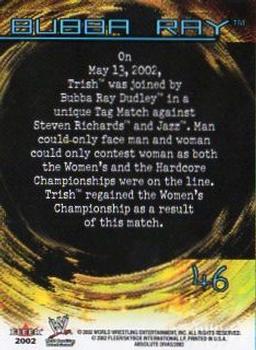 2002 Fleer WWE Absolute Divas #46 Bubba Ray Back