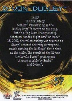 2002 Fleer WWE Absolute Divas #57 D-Von Dudley Back