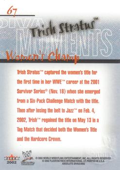 2002 Fleer WWE Absolute Divas #67 Trish Stratus Back