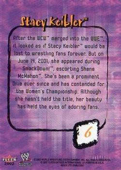 2002 Fleer WWE Absolute Divas #6 Stacy Keibler  Back