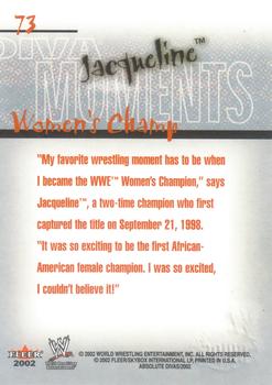 2002 Fleer WWE Absolute Divas #73 Jacqueline Back