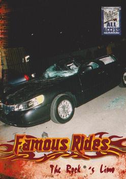 2002 Fleer WWF All Access - Famous Rides #3 FR The Rock's Limo Front