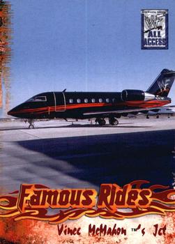 2002 Fleer WWF All Access - Famous Rides #6 FR Vince McMahon's Jet Front