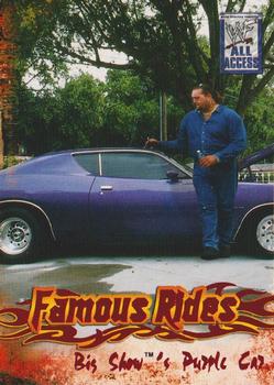 2002 Fleer WWF All Access - Famous Rides #7 FR Big Show's Purple Car Front