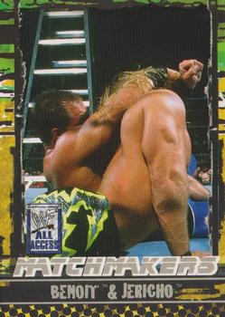 2002 Fleer WWF All Access - Match Makers #11 MM Chris Benoit / Chris Jericho Front
