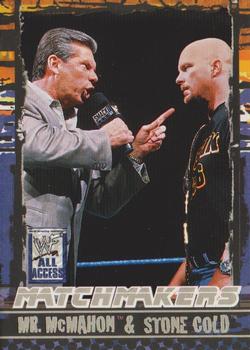 2002 Fleer WWF All Access - Match Makers #15 MM Mr. McMahon / Stone Cold Steve Austin Front