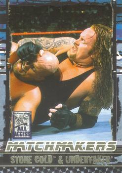 2002 Fleer WWF All Access - Match Makers #12 MM Stone Cold Steve Austin / The Undertaker Front