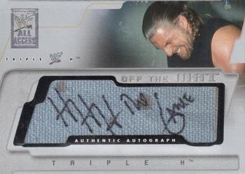 2002 Fleer WWF All Access - Off the Mat Autographs #NNO Triple H  Front