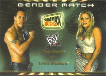 2002 Fleer WWE Royal Rumble - Gimmick Matches #GM7 The Rock vs. Trish Stratus Front