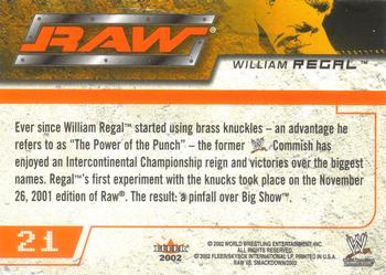 2002 Fleer WWE Raw vs. SmackDown #21 William Regal  Back