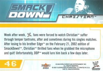 2002 Fleer WWE Raw vs. SmackDown #46 Christian  Back