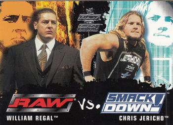 2002 Fleer WWE Raw vs. SmackDown #80 William Regal vs. Chris Jericho Front